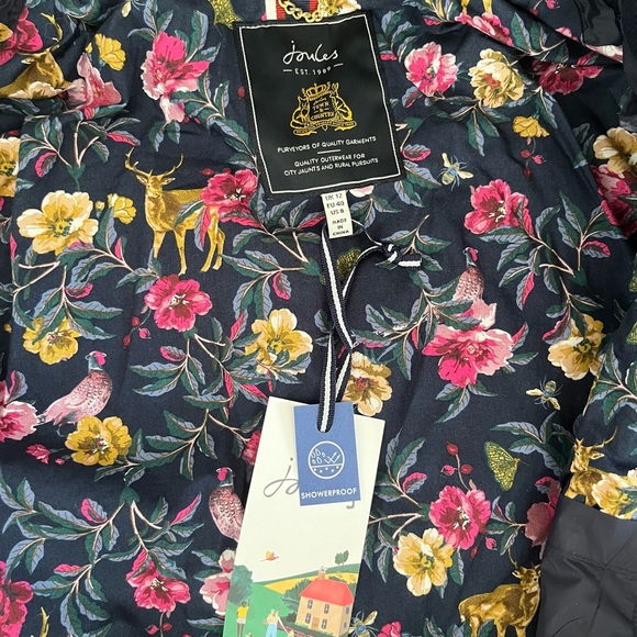 Womens Joules Newdale Quilted Jacket, Navy, size 8 US, NWT - Picture 5 of 7